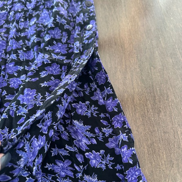 Vintage April‎ Cornell Floral Maxi Skirt Dark Fairy Whimsigoth Romantic M - Picture 5 of 10